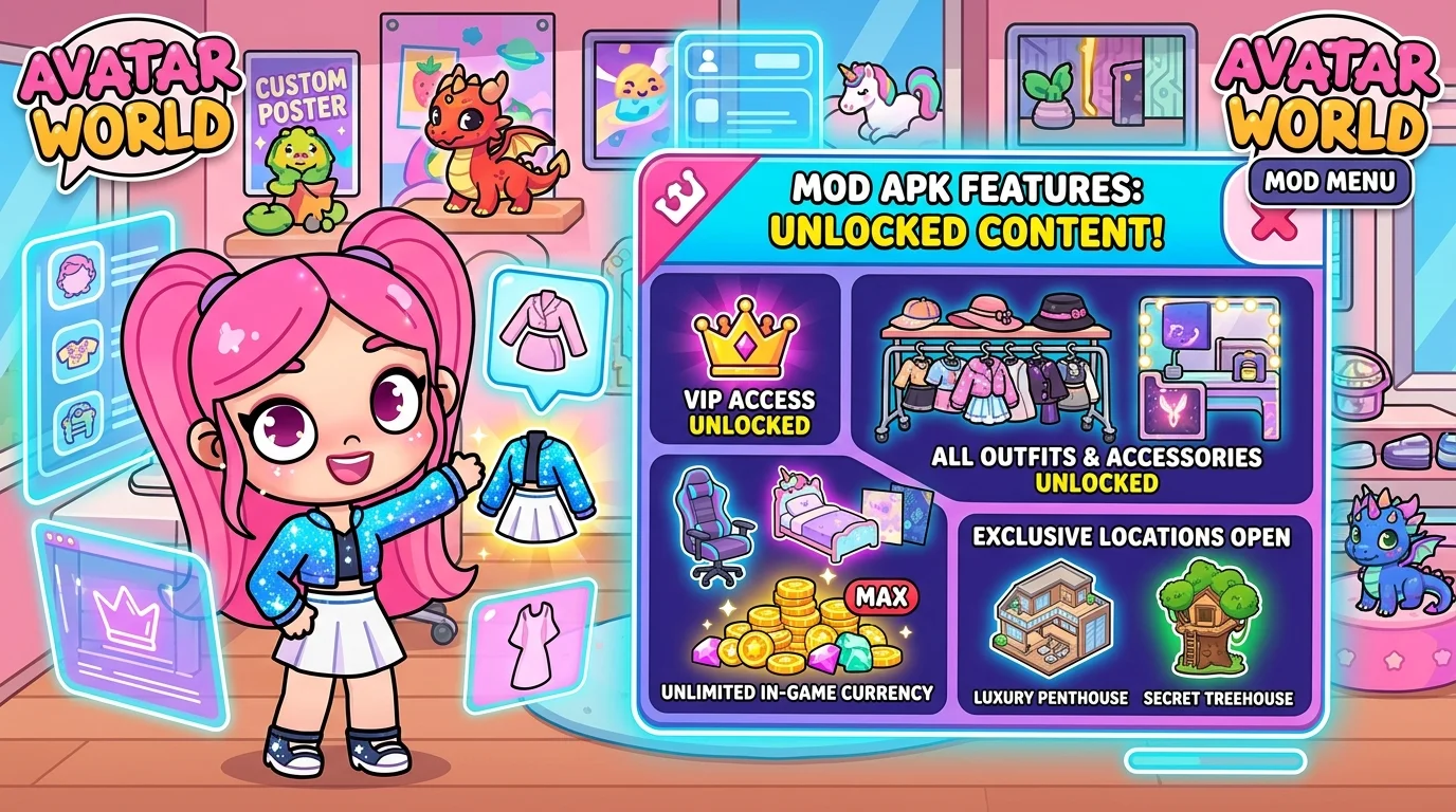 Avatar World MOD APK Features