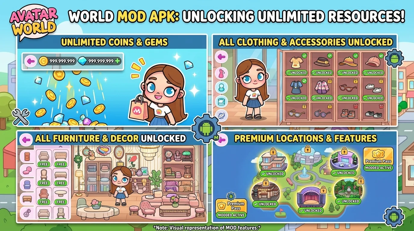 Avatar World MOD APK Features
