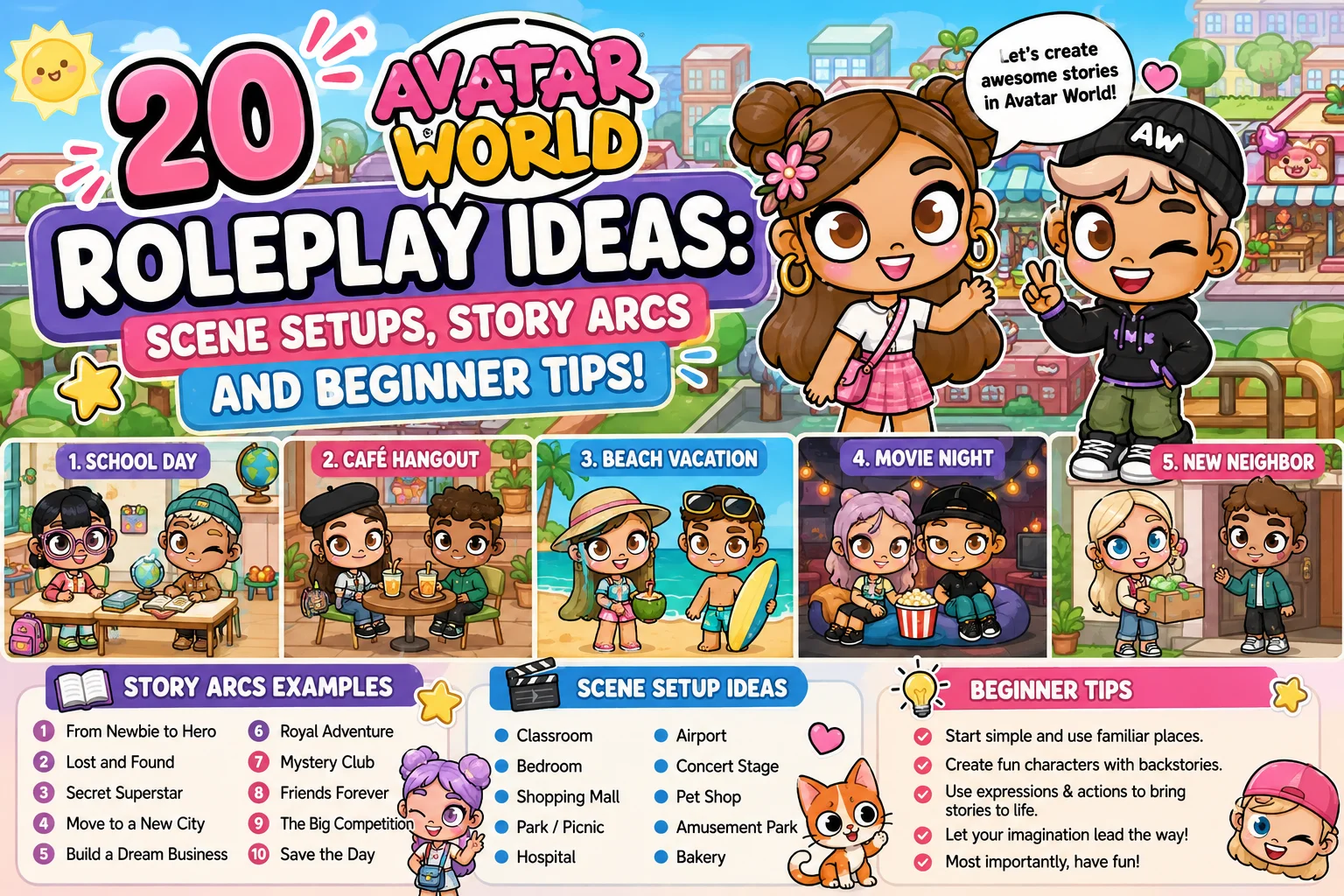 Avatar World Roleplay Ideas