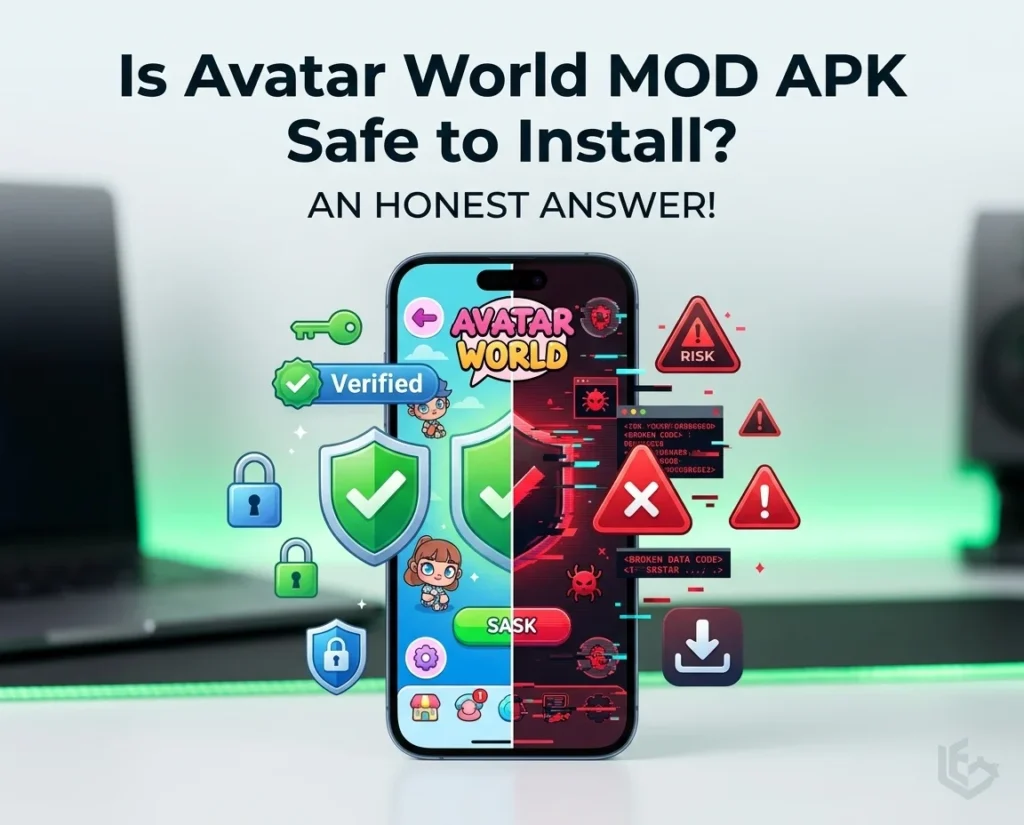 is avatar world mod apk safe